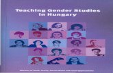 Thun, Éva: Gender studies in educational sciences and the pedagogy of teacher training.