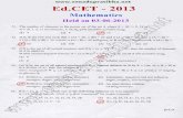 EDCET 2013 Mathematics Question Paper with Key Download