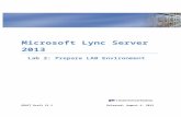 Lync Server 2013 PSFP L02 Prepare LAB Environment Rev1