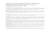 Adjunct Corticosteroids in Children Hospitalized With Community