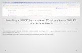 Installing DHCP server