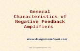 General Characteristics of Negative Feedback Amplifiers