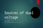 Sources of Dual Voltage
