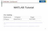 (1.) MATLAB Tutorial (Part 1)
