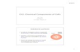 cell biology lecture 2 -  Chemical Components of Cell