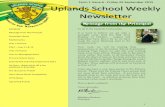 Uplands School Weekly Newsletter - Term 1 Issue 6 - 25 September 2015 Final