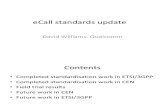 Ecall Standards Update v2