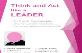 Think and Act Like a Leader