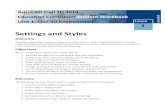 Settings And Styles - Civil 3D