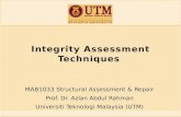 Integrity Assessment of Concrete Structures