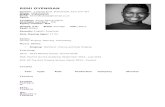 Remi Oyeniran Actor - Singing CV