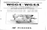 Partsbook Pegasus W644, W664