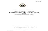 Registration of Engineers Regulation 1990 (Revised) 2003