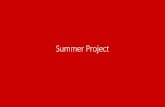 Summer Project Presentation