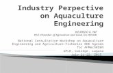 Industry Perpective on Aquaculture Engineering