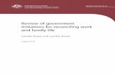 Review of Government Initiatives for Reconciling Work and Family Life