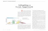 Adopting a Lean Approach