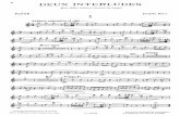 Ibert Deux Interludes for Flute, Violin, And Piano