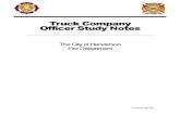 Truck Company Officer Study Notes 1st Edition June 2009