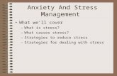Stress managemen