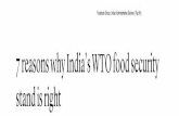 7 Reasons Why India’s WTO Food Security Stand is Right