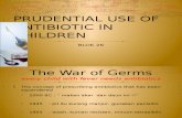 Prudential Use of Antibiotics in Children - MIL