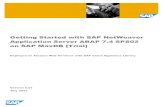 SAP NetWeaver as ABAP 740 SP2 MaxDB Trial Appliance EndUser Documentation