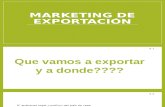 Marketing de Exportación