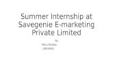 Summer Internship at Savegenie E-marketing Private Limited.pptx