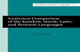 (Amsterdam Classics in Linguistics, 1800-1925) Franz Bopp, Prof. Dr. E.F.K. Koerner-Analytical Comparison of the Sanskrit, Greek, Latin, and Teutonic Languages, shewing the original