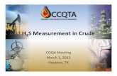 H2S Measurement in Crude