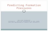 Predicting Formation Pressures
