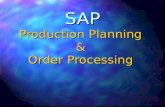 SAP PP Production Planning & Order Processing
