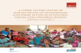 A study on the Status of Female Heads of Households and their Access to Economic, Social and Cultural Rights  (Ampara)