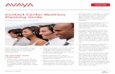 Contact Center Business Planning Guide AVAYA