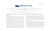 The Pipeline Transportation of Heavy Oils Using Water Based Dispersions
