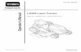 Toro LX 500 Manual