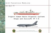 QL5A Preventive Medicine EO 012.01 Inspect Human Waste Disposal Systems Ships and Aircraft TP 7-8.