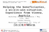 Regional Competetiveness and Inclusive Urban Development in Vienna 2007 - 2013 Municipal Department 27 – EU – Strategy and Economic Development Helping.