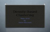 Density-Based Clustering Math 3210 By Fatine Bourkadi.