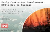 US Army Corps of Engineers BUILDING STRONG ® Early Contractor Involvement: HPOs Key to Success Luis A. Ruiz, P.E. Chief, Geotechnical Branch Jacksonville.