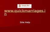 Www.quickmarriages.in Site Help. Login to quickmarriages.in Fill the Register-ID and password in Member login and Sign in Fill the Register-ID and password.