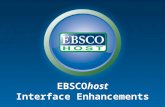 EBSCOhost Interface Enhancements. Using Usability Studies.