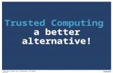 Trusted Computing a better alternative! © 2011 Wave Systems Corp. Confidential. All Rights Reserved.