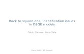 Back to square one: Identification issues in DSGE models Fabio Canova, Luca Sala Marc Goñi – 19 th April.