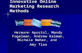 Innovative Online Marketing Research Methods Hermann Apostol, Mandy Fogelman, Andrew Kalman, Michele Neher, and Amy Tiso.