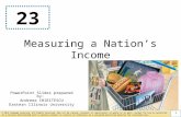 PowerPoint Slides prepared by: Andreea CHIRITESCU Eastern Illinois University 23 Measuring a Nations Income © 2015 Cengage Learning. All Rights Reserved.