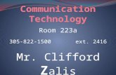 Mr. Clifford Z alis Room 223a 305-822-1500 ext. 2416.