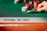 After the flop – nobody raised before the flop Strategy: No-Limit.