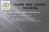 New Leader Training – FAAMA VI The Hatch Act In accordance with Federal Statutes: Lists prohibited political activities Lists permitted political activities.